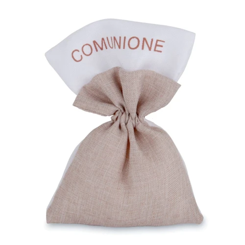 Bomboniere Comunione 2025 Linea Write Sacchettino Portaconfetti con scritta