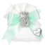 Bomboniere 18° compleanno 2025 Magnete con corona numero 18 argentato con glitter