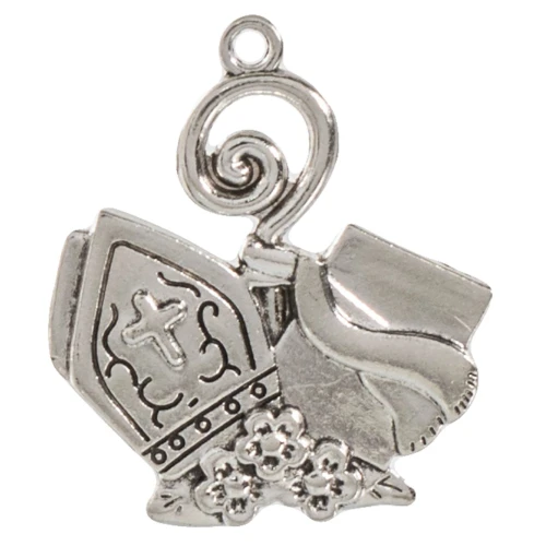 Ciondolo Cappello e bastone per Bomboniere Cresima OFFERTISSIMA