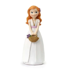 Cake topper Comunione e Cresima Bambina con cestino