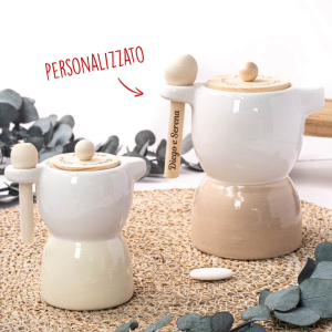 ⚡OFFERTA LAMPO Bomboniere Zuccheriere Moke in ceramica con scatola