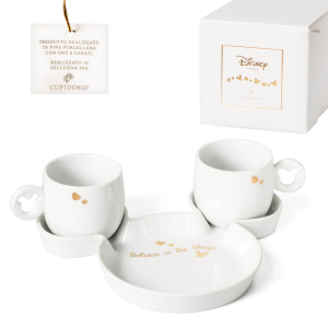 ⚡ OFFERTA LAMPO Bomboniere Linea Disney Set da caffè Believe in Magic utili