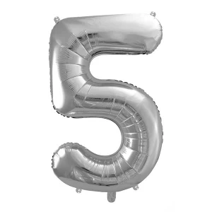 Palloncino Numero 5 Argento