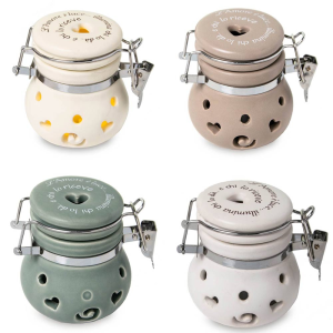 Bomboniere Barattoli Ermetici a Led Grande con cuori e scritte