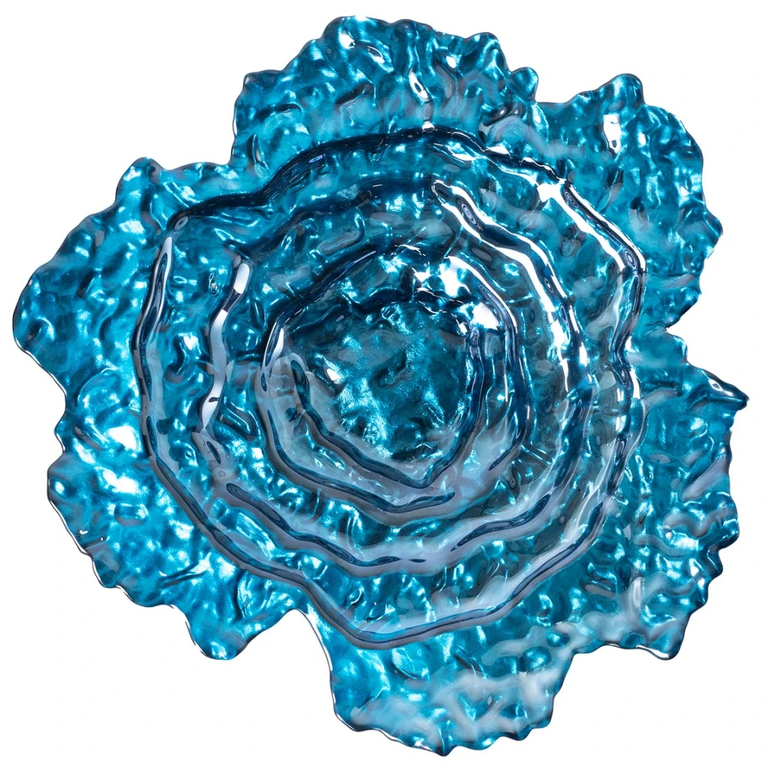 Pietre Di Vetro Rastogi 100 Pz – Blu, 10 Mm – Ciottoli Trasparenti Per Centrotavola, Composizioni Floreali E Decorazioni