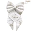 Fiocco Nascita neutro unisex bianco con orsetti e punto croce