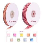 Nastro tessuto quadri - h 10 e 20 mm rotoli 25m