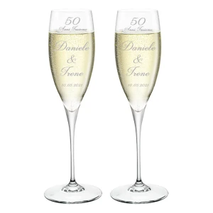 Calici Personalizzati per 50 anni Nozze d'Oro