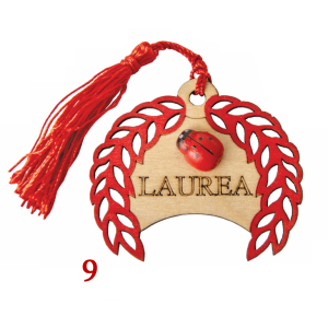 Decorazioni Bomboniere Applicazioni in Legno 9 Laurea Alloro