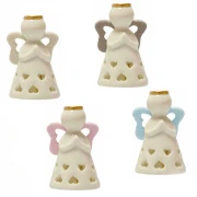 bomboniera campanella angelo vari colori porcellana