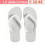 Infradito Bianche Matrimonio ospiti Stock 