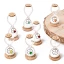 Bomboniere 2027 Linea Temps Clessidre con base in legno e ciondolo quadrifoglio