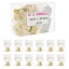 Campanelle Tirabaci Matrimonio Oro Segnaposto con Cartoncini e Nastro Kit 12 pz