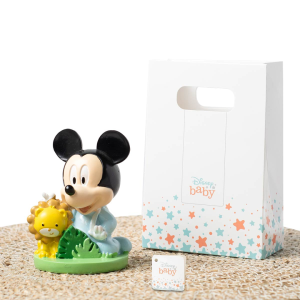 ⚡ OFFERTA LAMPO Bomboniere Linea Disney Baby Statuetta Topolino su prato con leoncino