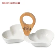 Bomboniere antipastiera doppio cuore personalizzabile