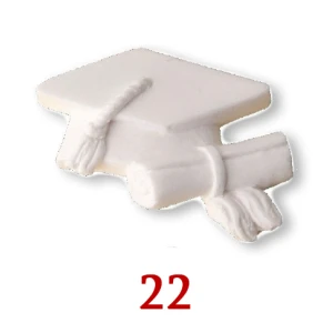 Gessetti Decorativi per Applicazione Bomboniere 22 Tocco Laurea