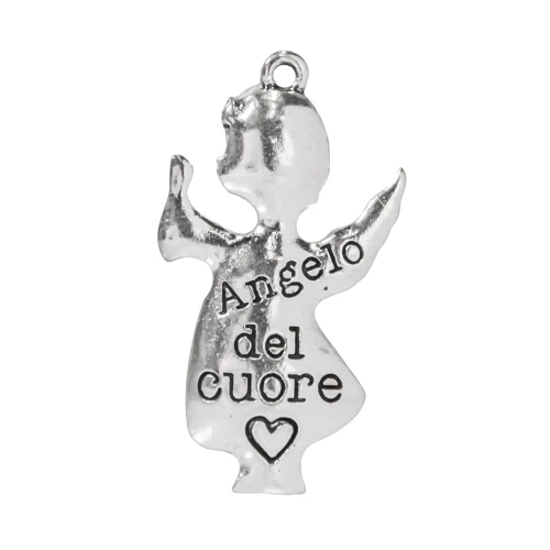 ciondolo per bomboniere Angelo del cuore OFFERTA