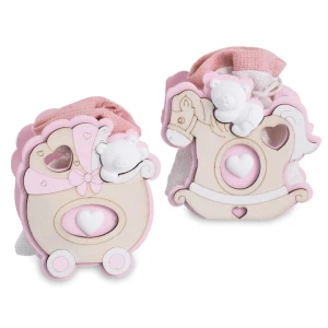 Bomboniere Battesimo Nascita Bimba cavallino e carrozzina OFFERTISSIMA