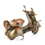 Bomboniere modellini in metallo artigianali vespa 500 e aeroplano