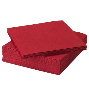 Tovaglioli di carta confezione 20 pz colore Rosso