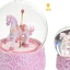 Bomboniera battesimo bimba sfera giostra rosa