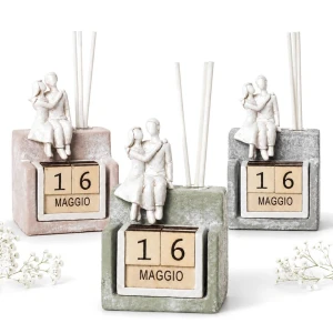 ⚡OFFERTISSIMA Bomboniera Diffusore Linea Promessa con Coppia Sposi e Calendario