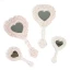 Bomboniere 2027 Specchio a forma di cuore con glitter