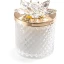 Bomboniere 2027 Candele Diamond Oro con fiore in Cristallo - Alta Qualità