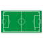 16 Tovaglioli di carta forma di campo da calcio