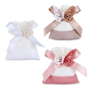 Bomboniere 2026 Linea Mariposa Sacchettini Portaconfetti con farfalla in feltro