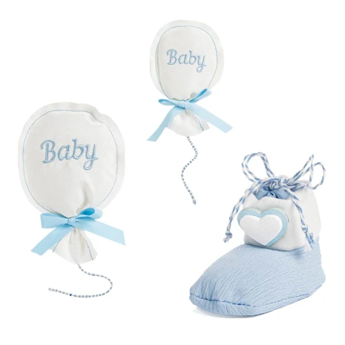 Bomboniere Battesimo e Nascita Bimbo 2025 Linea Baby Balloon Sacchettini Portaconfetti