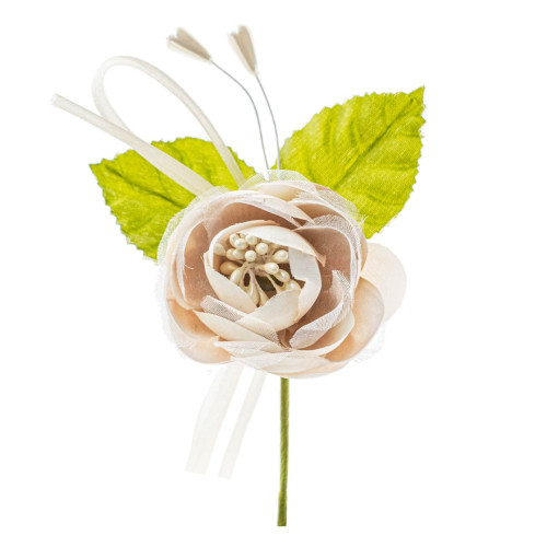 Fiore Pick Rosa per decorazione o confezionamento bomboniere