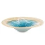 Centrotavola bicolore beige-blu diametro 40 cm