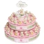 Torta Bomboniere da 35 Fette Orsetto con fiocco rosa