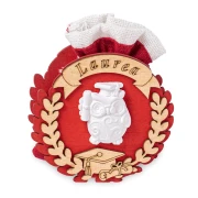 Sacchetti Portaconfetti Laurea con scatolina in legno rossa e gessetto gufo OFFERTISSIMA