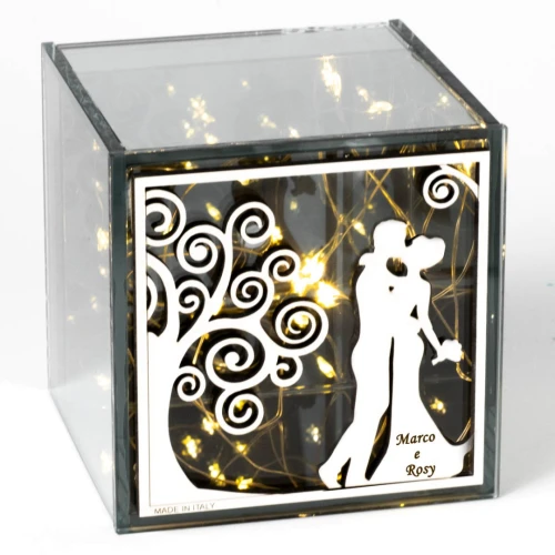 Idea Bomboniera Matrimonio Lampada Led Personalizzabile