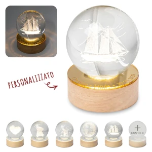 Bomboniere 2027 Cresima Sfera LED personalizzabile