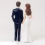 Cake Topper Matrimonio sposi eleganti