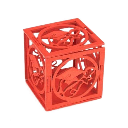 scatolina cubo rosso laurea