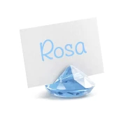 IDEA segnaposto originale a forma di diamante CELESTE