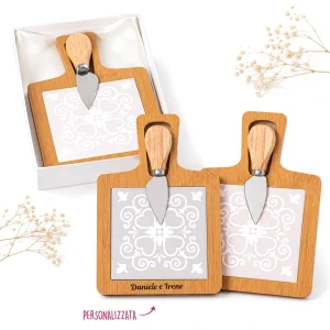 ⚡ OFFERTISSIMA Bomboniere 2027 Taglieri con coltellino Linea Maiolica