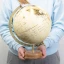 Mappamondo vintage oro e avorio idea regalo 2027