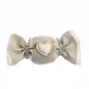 Sacchettino Caramella portaconfetti Rustico/Elegante con Doppio Cuore OFFERTISSIMA