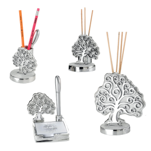 Bomboniere Regalo Albero della Vita linea in argento e bianco