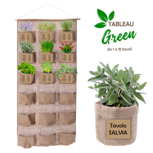 Tableau Matrimonio rustico green Idea Originale con piante