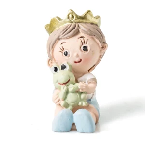 Bomboniere maschio Principe con ranocchio seduto