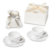 Bomboniere coppia tazzine caffè - Altissima Qualità - Linea Alina