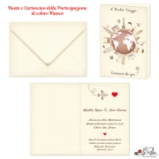 Partecipazione Matrimonio Tema Viaggio 2025 STAMPA OMAGGIO