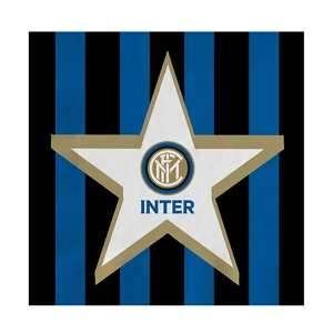 20 Tovaglioli 33x33 cm per festa tema Inter