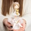 Bomboniere 2027 Linea Plissé Ballerina con ghirlanda di fiori - Alta Qualità